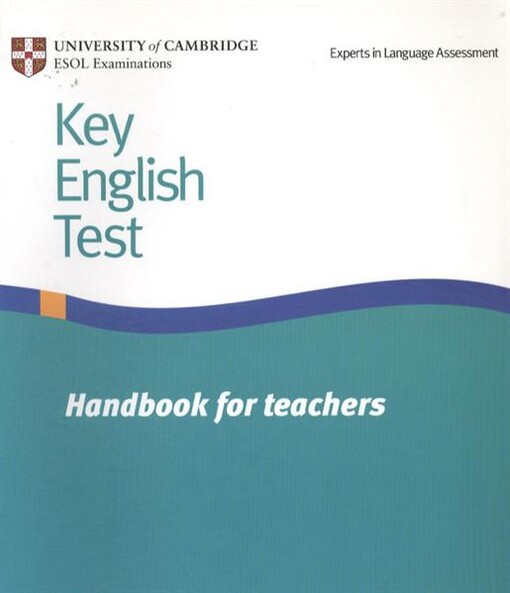 Key English test. Handbook for teachers