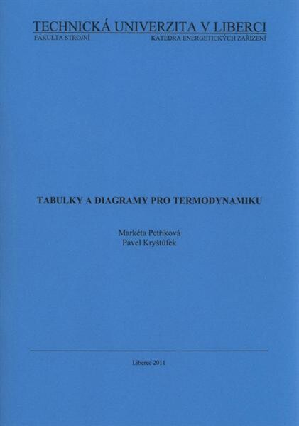 Tabulky a diagramy pro termodynamiku