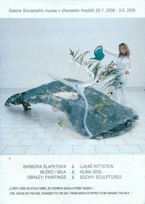 Barbora Šlapetová & Lukáš Rittstein : mléko & hlína = milk & soil : obrazy & sochy = painting & sculptures