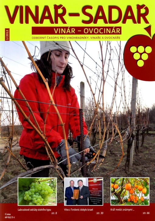 Vinař - sadař :odborný časopis pro vinohradníky, vinaře a ovocnáře