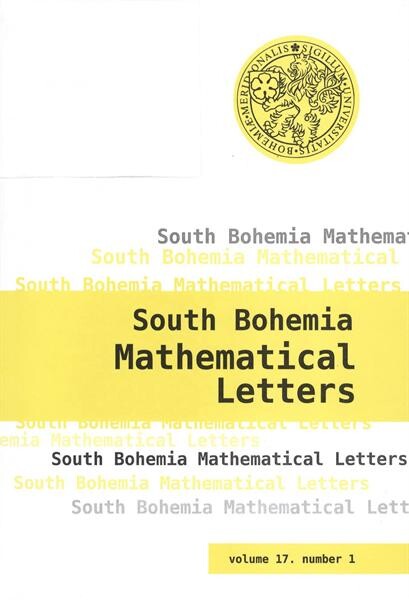 South Bohemia Mathematical Letters