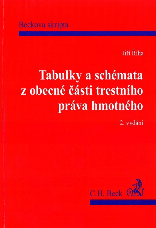 Tabulky a schémata z obecné části trestního práva hmotného