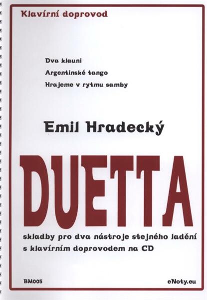 Duetta, klavírní doprovod skladby pro dva nástroje stejného ladění s klavírním doprovodem na CD, klavírní doprovod