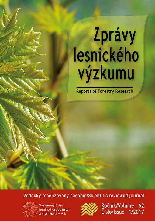 Zprávy lesnického výzkumu = Reports of forestry research