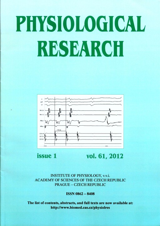 Physiological Research : Formerly Physiologia Bohemoslovaca
