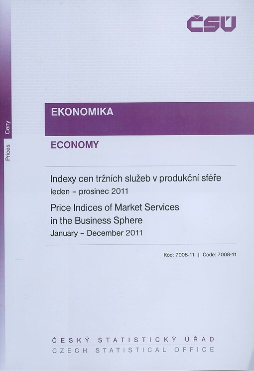 Indexy cen tržních služeb v produkční sféře.Leden - prosinec 2011