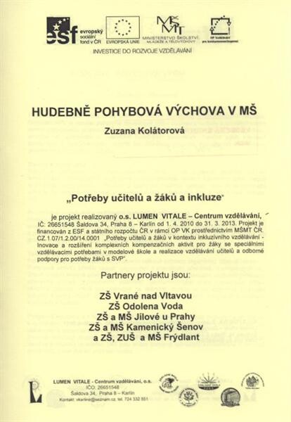 Hudebně pohybová výchova v MŠ