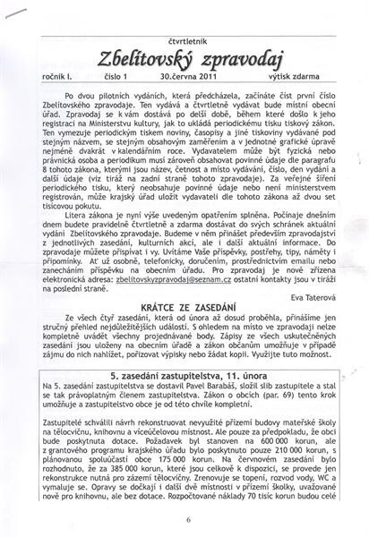 ZbelĂ­tovskĂ˝ zpravodaj