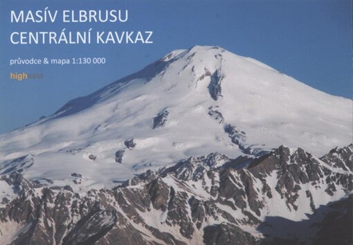 Mapa masív Elbrusu, centrální Kavkaz průvodce & mapa 1:130 000