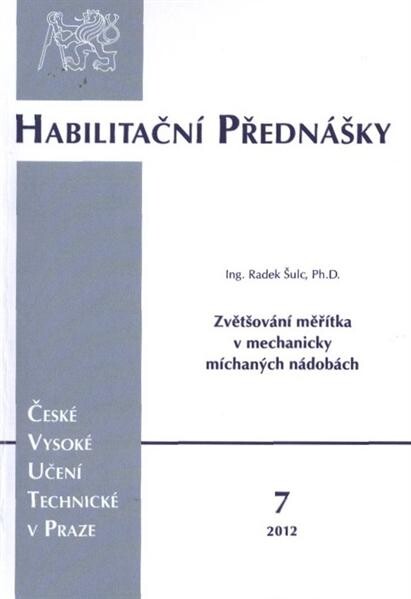 Zvětšování měřítka v mechanicky míchanŽch nádobách = 