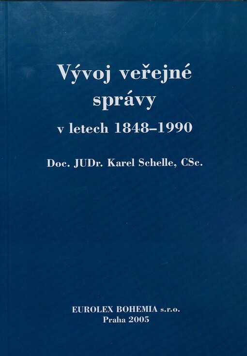 Vývoj veřejné správy v letech 1848-1990