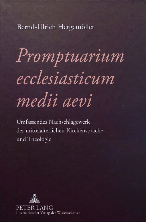 Promptuarium ecclesiasticum medii aevi 