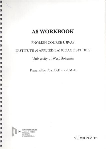 A8 workbook : English course UJP/A8