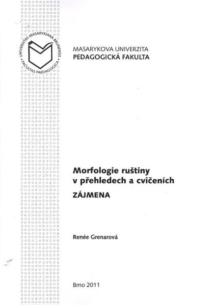 Morfologie ruštiny v přehledech a cvičeních.Zájmena, Zájmena