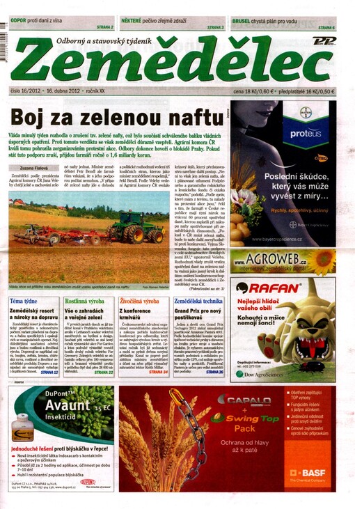 Zemědělec : týdeník moderního hospodáře
