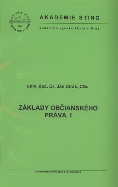 Základy občianského práva I 