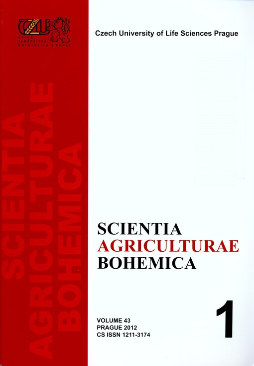 Scientia agriculturae bohemica : scientific journal of the Czech University of Agriculture Prague