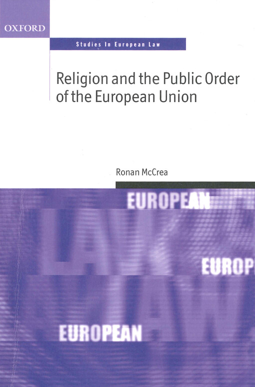 Religion and the public order of the European Union