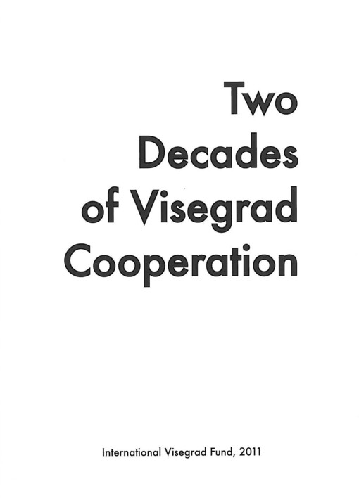 Two decades of Visegrad cooperation 