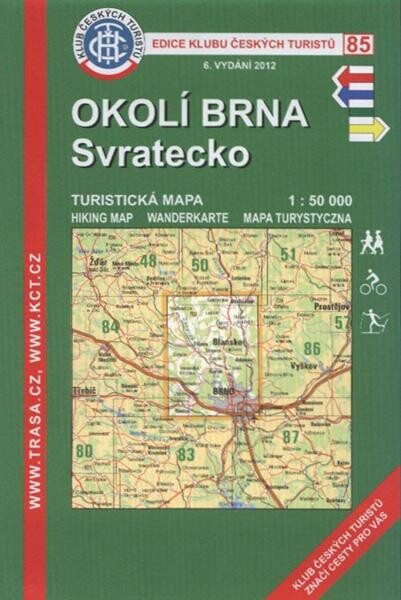 Okolí Brna, Svratecko turistická mapa