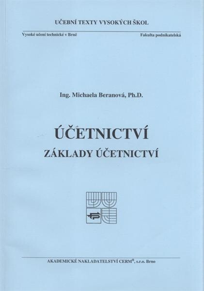 Účetnictví : základy účetnictví