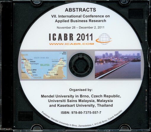 ICABR 2011; VII. Intenrational Conference on Applied Business Research