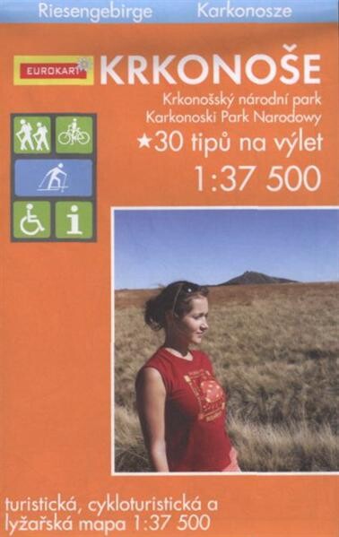 Krkonoše Krkonošský národní park : turistická, cykloturistická a lyžařská mapa + 30 tipů na výlet = Karkonosze : Karkonoski Park Narodowy = Riesengebirge