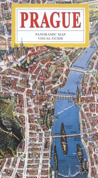 Prague panoramic map and visual guide