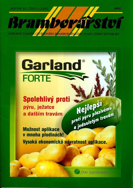 Bramborářství : odborný časopis Ústředního bramborářského svazu České republiky