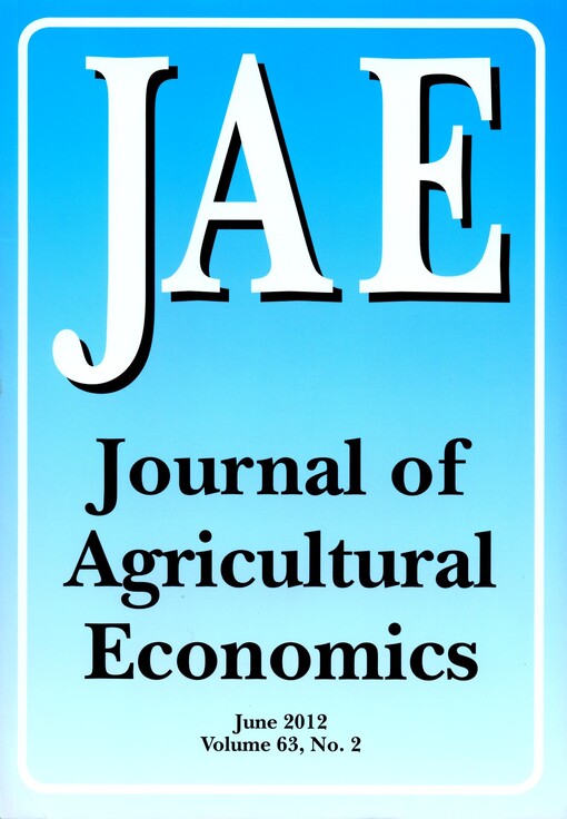 Journal of agricultural economics