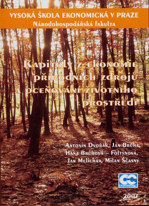 Kapitoly z ekonomie přírodních zdrojů a oceňování životního prostředí