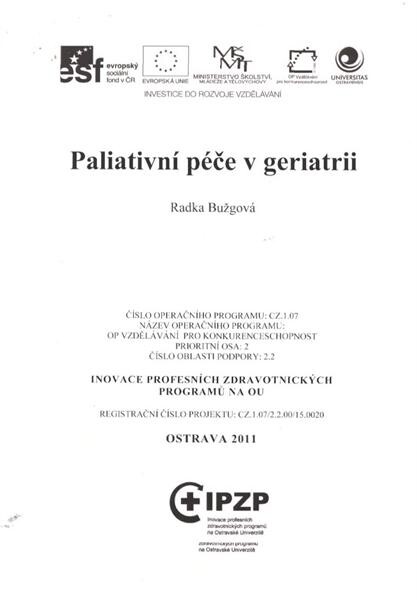 Paliativní péče v geriatrii