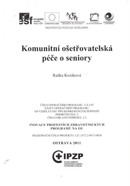Komunitní ošetřovatelská péče o seniory