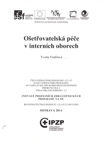 Ošetřovatelská péče v interních oborech