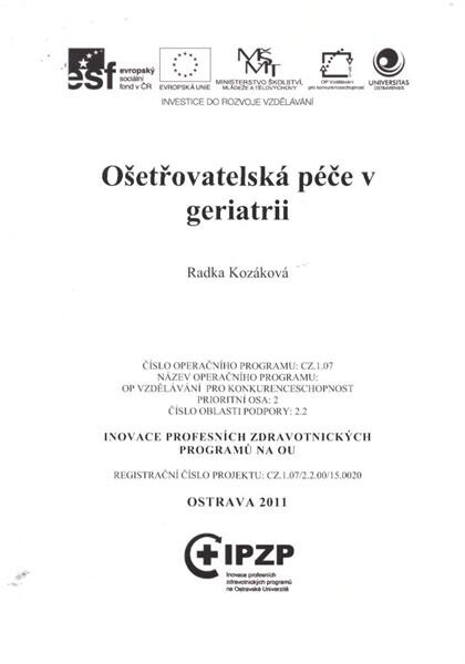 Ošetřovatelská péče v geriatrii