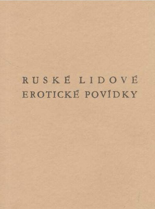 Ruské lidové erotické povídky