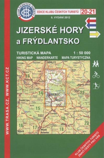 Jizerské hory a Frýdlantsko turistická mapa