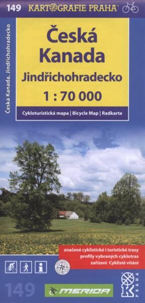 Česká Kanada, Jindřichohradecko cykloturistická mapa