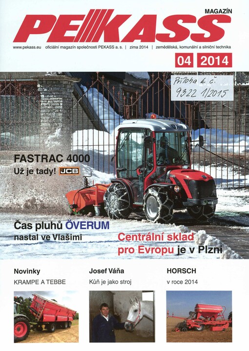 Pekass magazín :zemědělská technika : komunální a silniční technika
