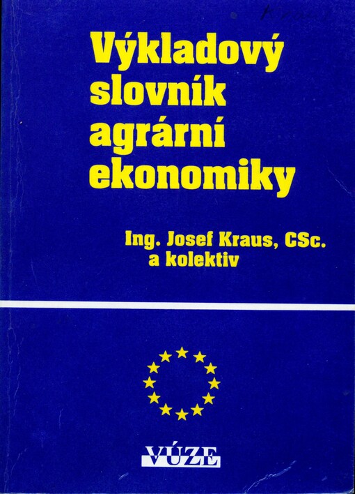 Výkladový slovník agrární ekonomiky německo-český, německo-slovenský