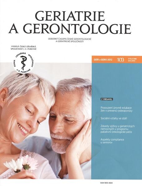 Geriatrie a gerontologie : odborný časopis České gerontologické a geriatrické společnosti