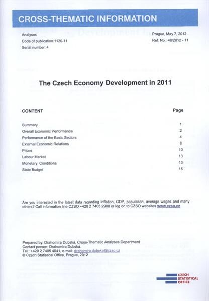 The Czech economy development in ...