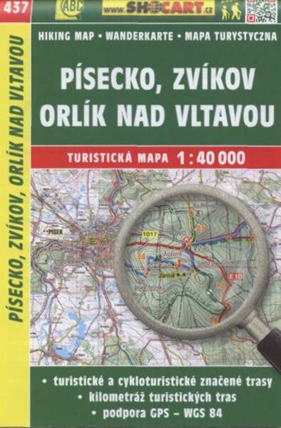 Písecko, Zvíkov, Orlík nad Vltavouturistická mapa 1:40 000