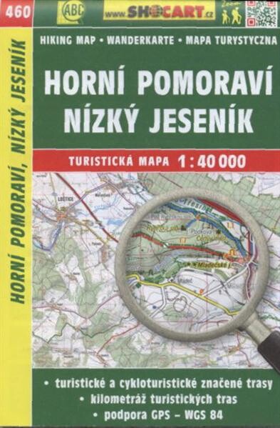 Horní Pomoraví, Nízký Jeseník turistická mapa 1:40 000