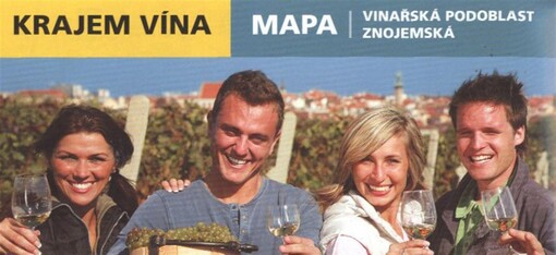 Krajem vínavinařská oblast Morava : vinařská podoblast znojemská : mapa