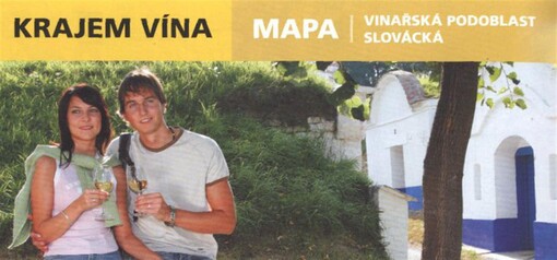 Krajem vínavinařská oblast Morava : vinařská podoblast slovácká : mapa