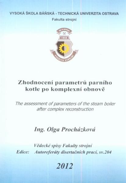 Zhodnocení parametrů parního kotle po komplexní obnově =The assessment of parameters of the steam boiler after complex reconstruction