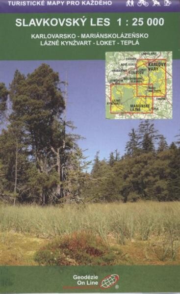 Slavkovský lesKarlovarsko, Mariánskolázeňsko, Lázně Kynžvart, Loket, Teplá : turistická a cykloturistická mapa 1:25 000