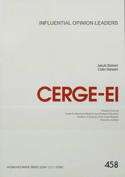 Influential opinion leaders