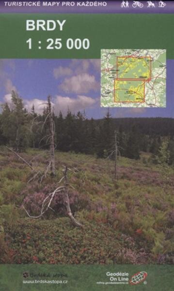 Brdycykloturistická a turistická mapa